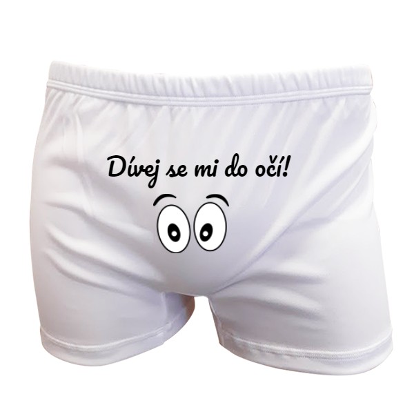 Trenýrky s potiskem Dívej se mi do očí!