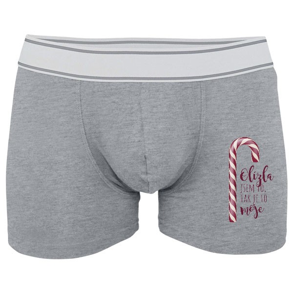 Boxerky Kariban s potiskem Olízla jsem to, tak je to moje