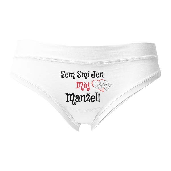 Kalhotky Fox - Výprodej s potiskem Manžel může