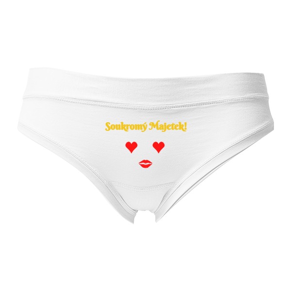 Dámská tanga - Výprodej s potiskem Můj majetek